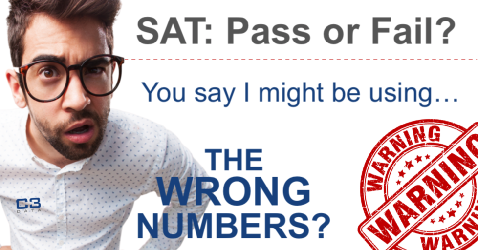 SAT (comparing the correct numbers)